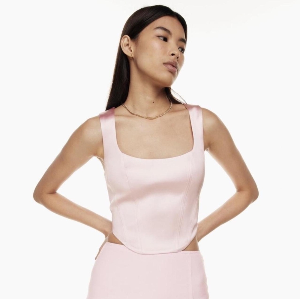 Aritzia Sunday Best Shiloh Satin Bustier